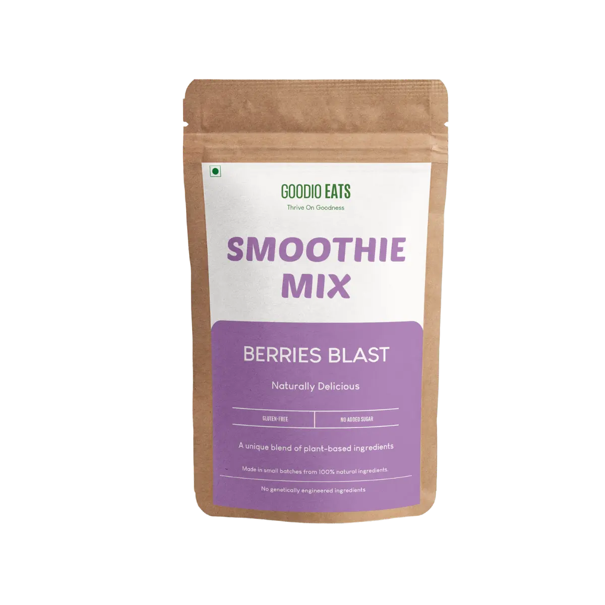 Berries Blast Smoothie Mix blended in a smoothie bowl with fresh fruit