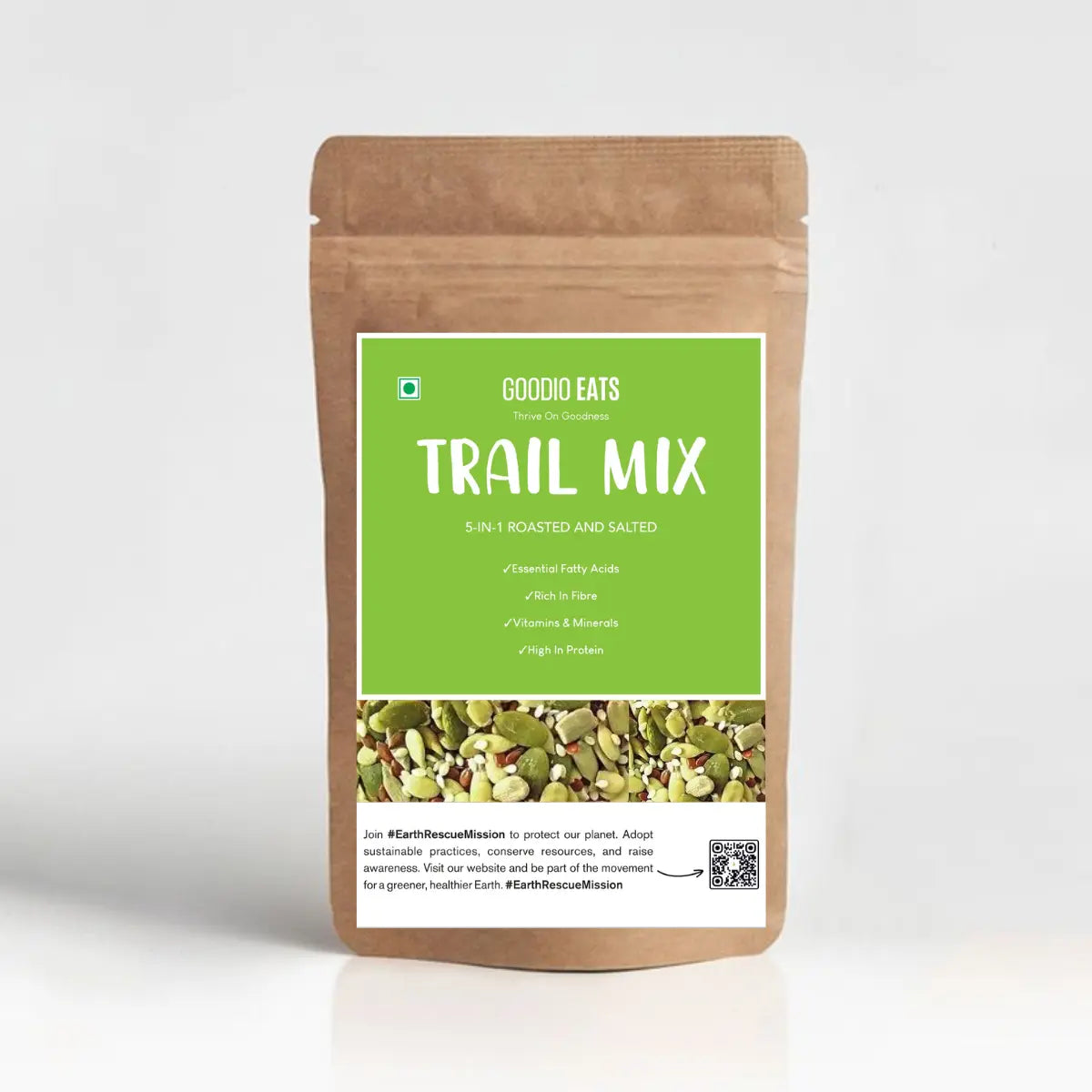 Nutrient-packed 5-in-1 Trail Mix for energy and wellness - Goodio Eats