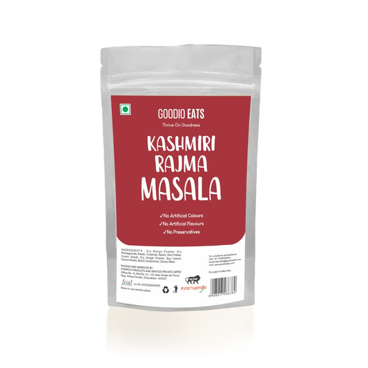 Kashmiri Rajma Masala served with aromatic spices from Goodio Eats