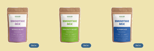 Smoothie Mixes Magic: Blend Your Way to Wellness with Goodio Eats.